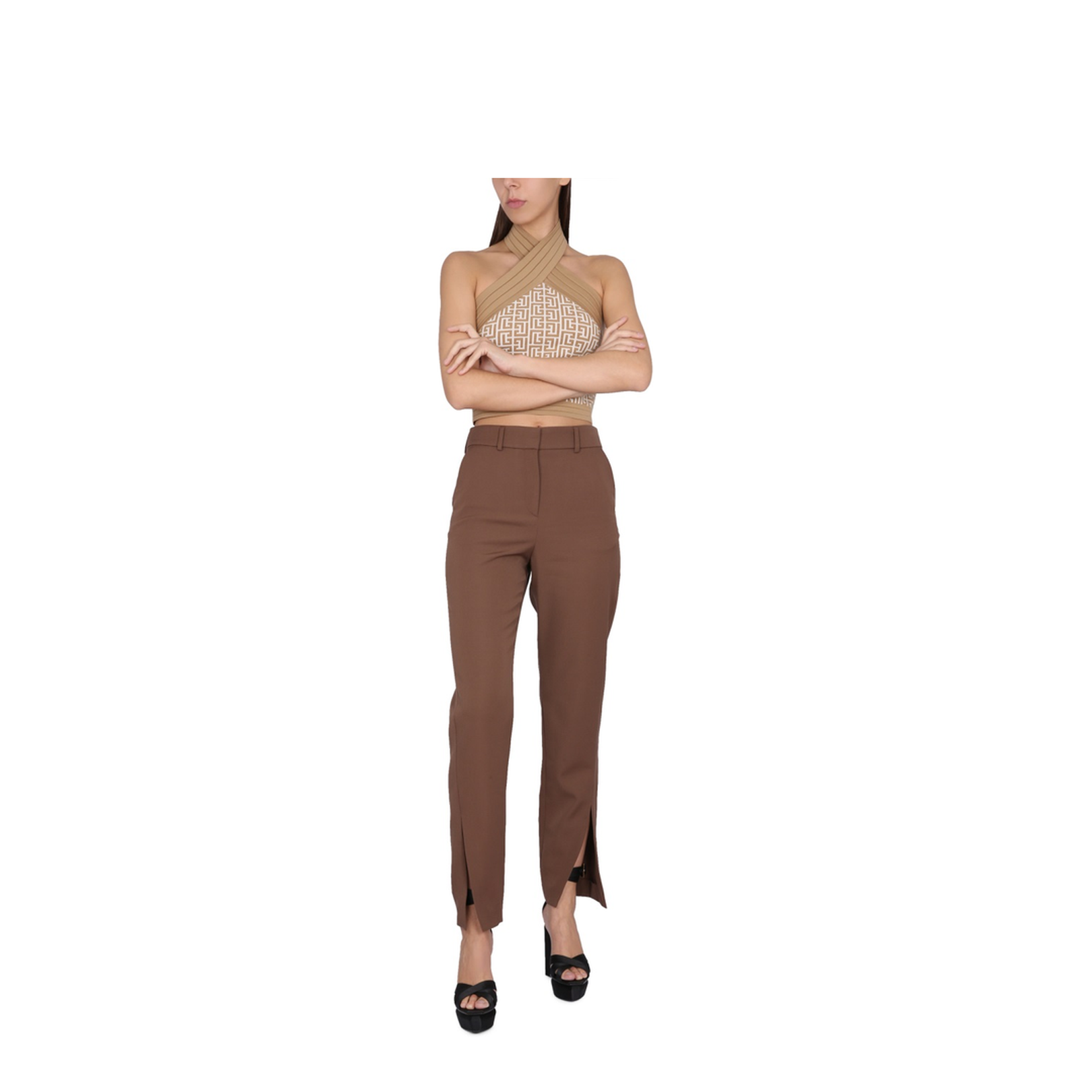 Hw Split GDP Pants - Brown