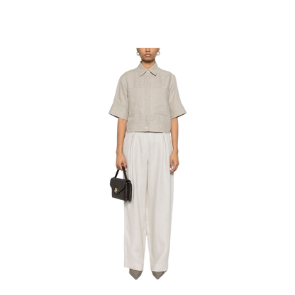 Concealed Front Button Fastening Top