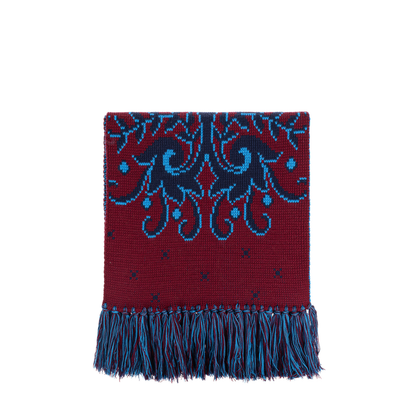 Jacquard Scarf With Fringes