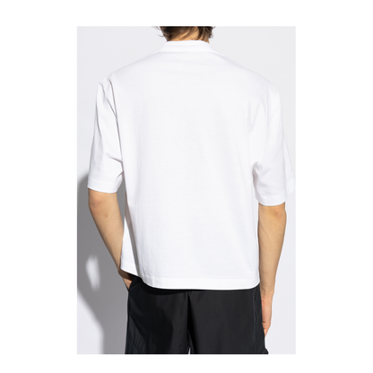 Boxy T-shirt in White Cotton Jersey