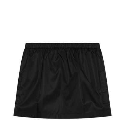 Black Re-Nylon Mini Skirt