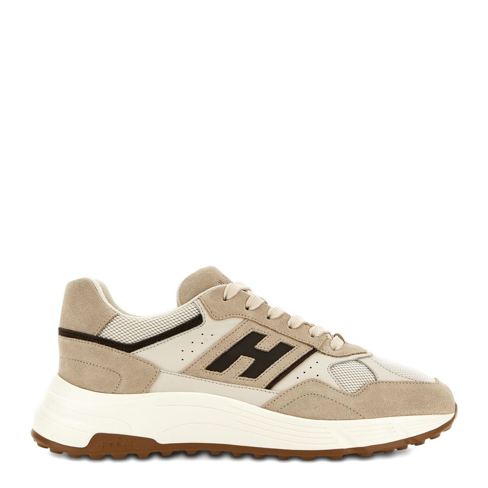 Beige And Brown Sneakers
