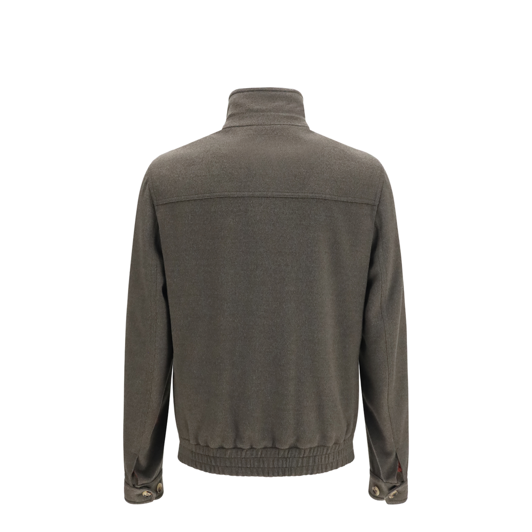 MAYFEYR - Brunello Cucinelli - Wool Zip Jacket With High Collar - MV4676379