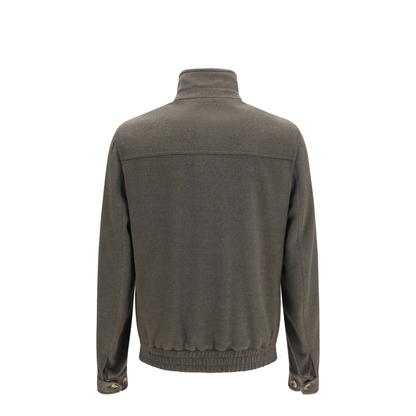 MAYFEYR - Brunello Cucinelli - Wool Zip Jacket With High Collar - MV4676379