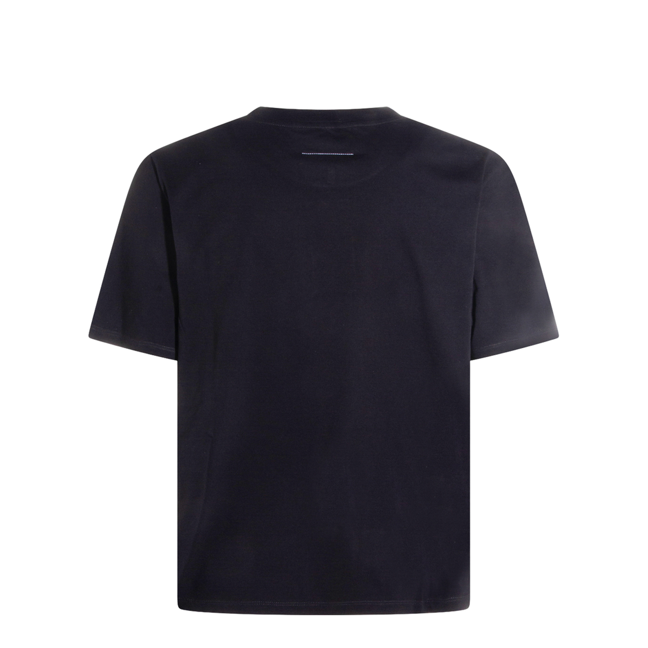 Black T-shirt with logo print