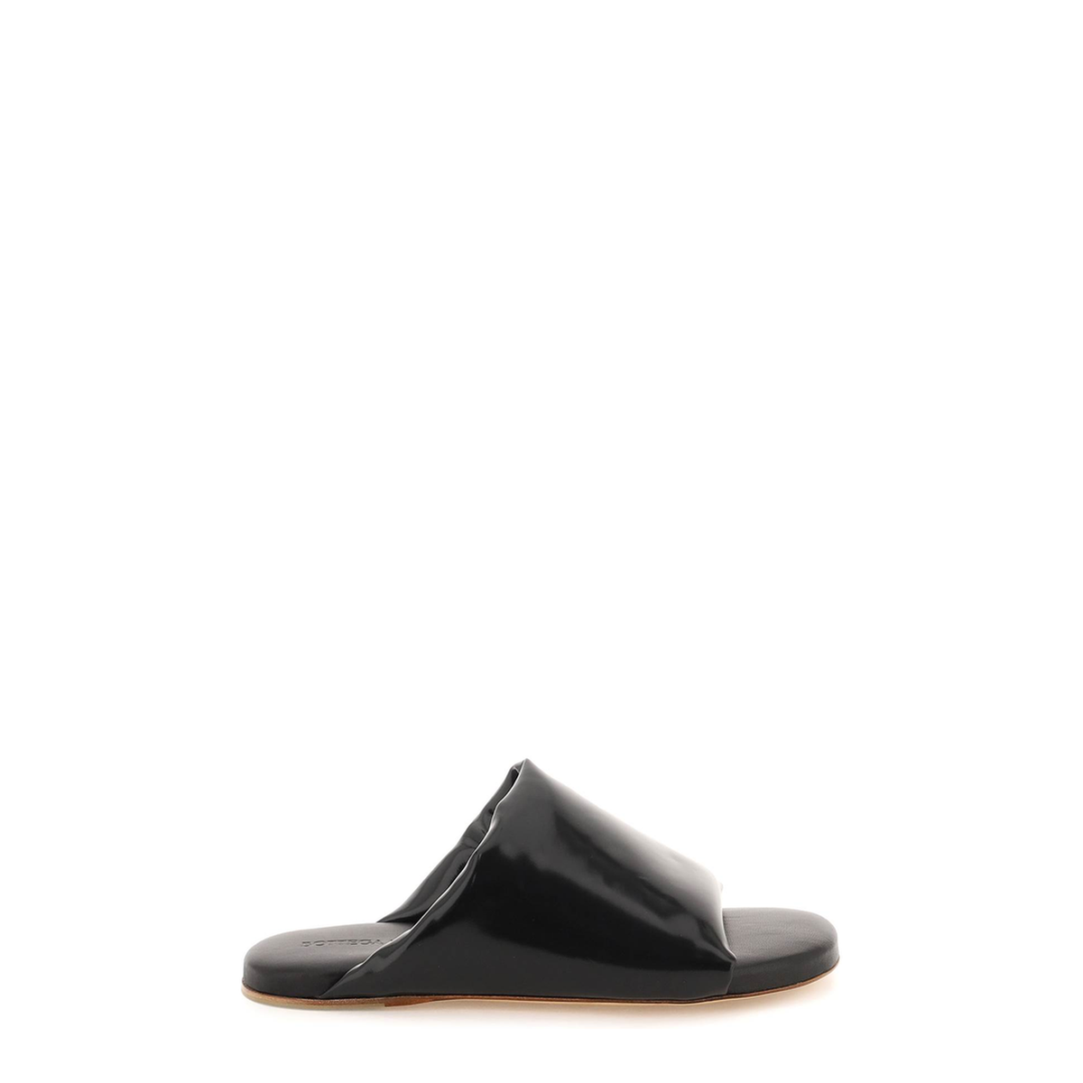 MAYFEYR - Bottega Veneta - Cushion Sandals In Black Nappa Leather - 729892V2LR01000
