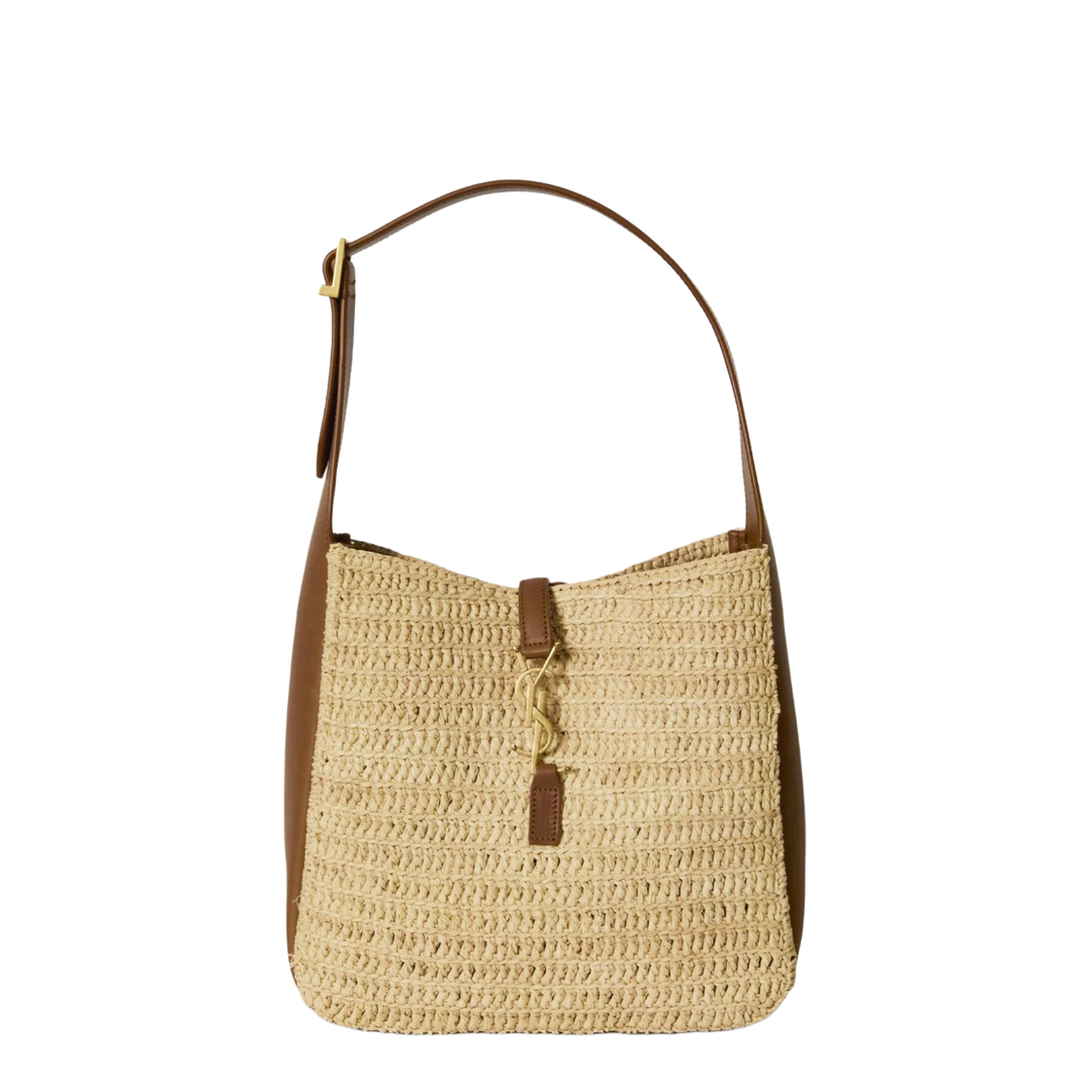 LE 5 À 7 Supple Small In Raffia And Leather