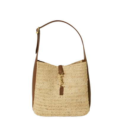 LE 5 À 7 Supple Small In Raffia And Leather