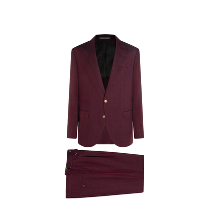 Men's Linen Suit - Red