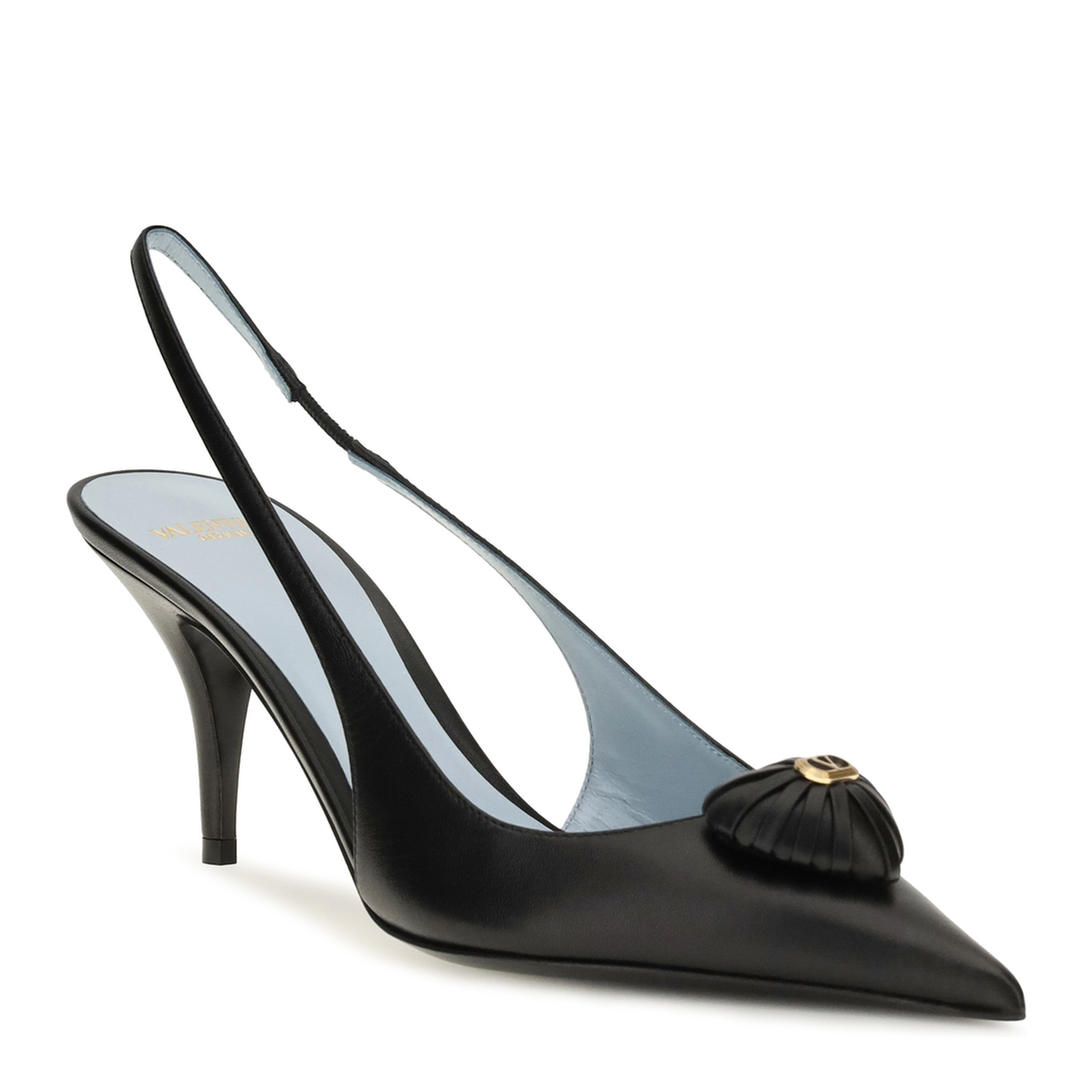 MAYFEYR - Valentino - Coeur Royal Slingback Leather Pumps - 9W2S0QD6DMD