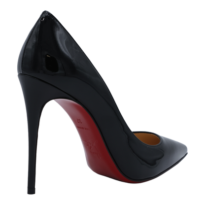 Black Patent-Leather Stiletto Pumps