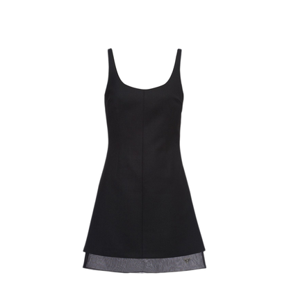 MAYFEYR - Prada - Enamel Triangle-Logo Wool Dress - P3L46SOOO132TF0002