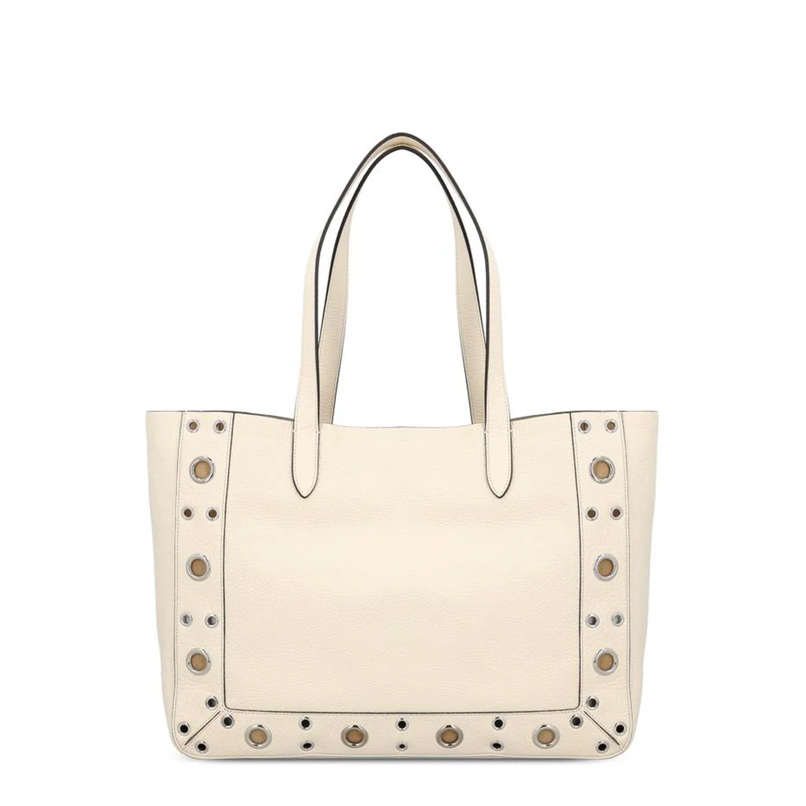 Calfskin Leather Bag with Removable Pouch