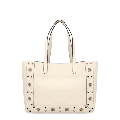 Calfskin Leather Bag with Removable Pouch