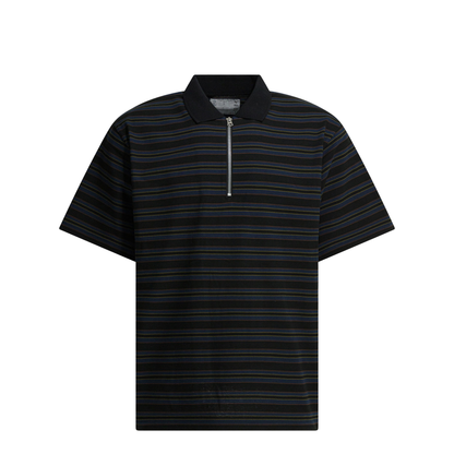 MAYFEYR - Sacai - Striped Buttonless Polo Shirt - 26-03984M005