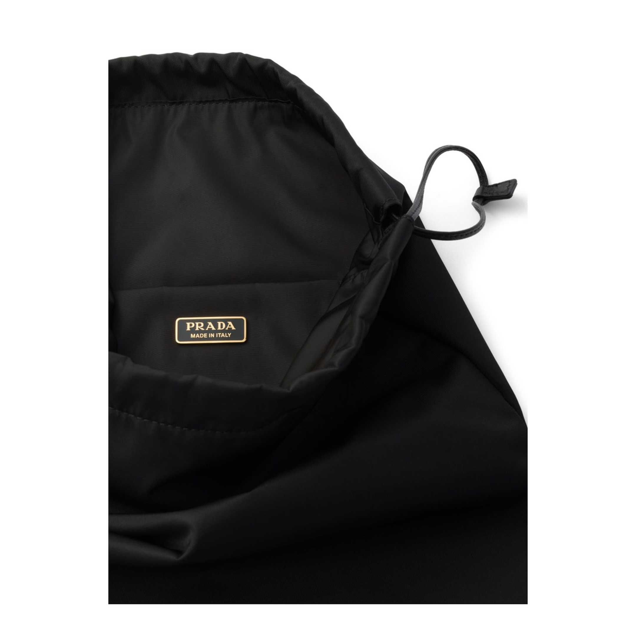 Black Pouch in Re-Nylon with Logo