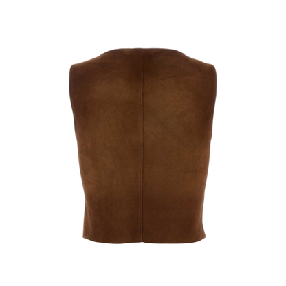 MAYFEYR - Miu Miu - Brown Suede Top - MPT333SOOO19QLF0046