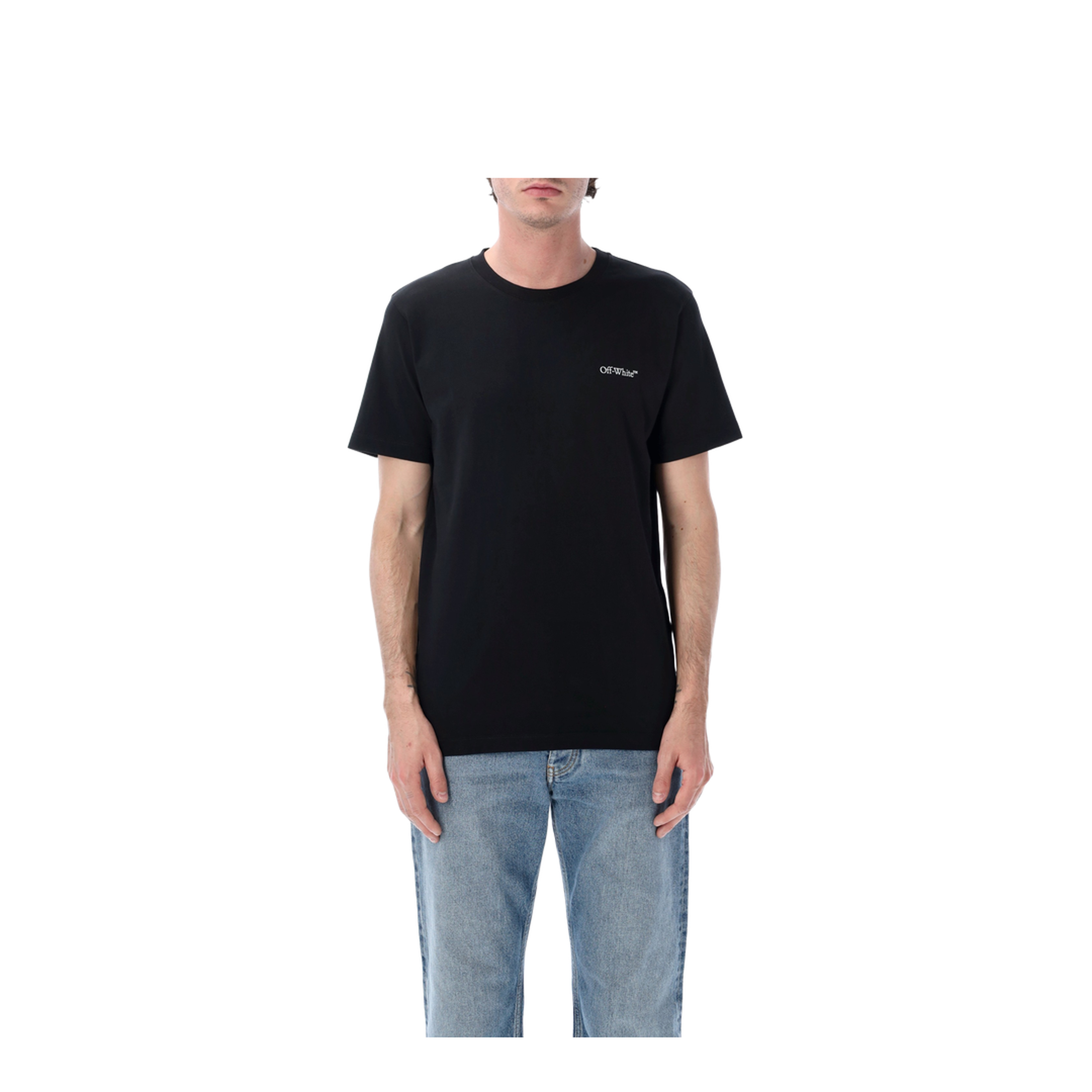 MAYFEYR - Off-White - T-Shirts And Polos Black - OMAA027S26JER0010001