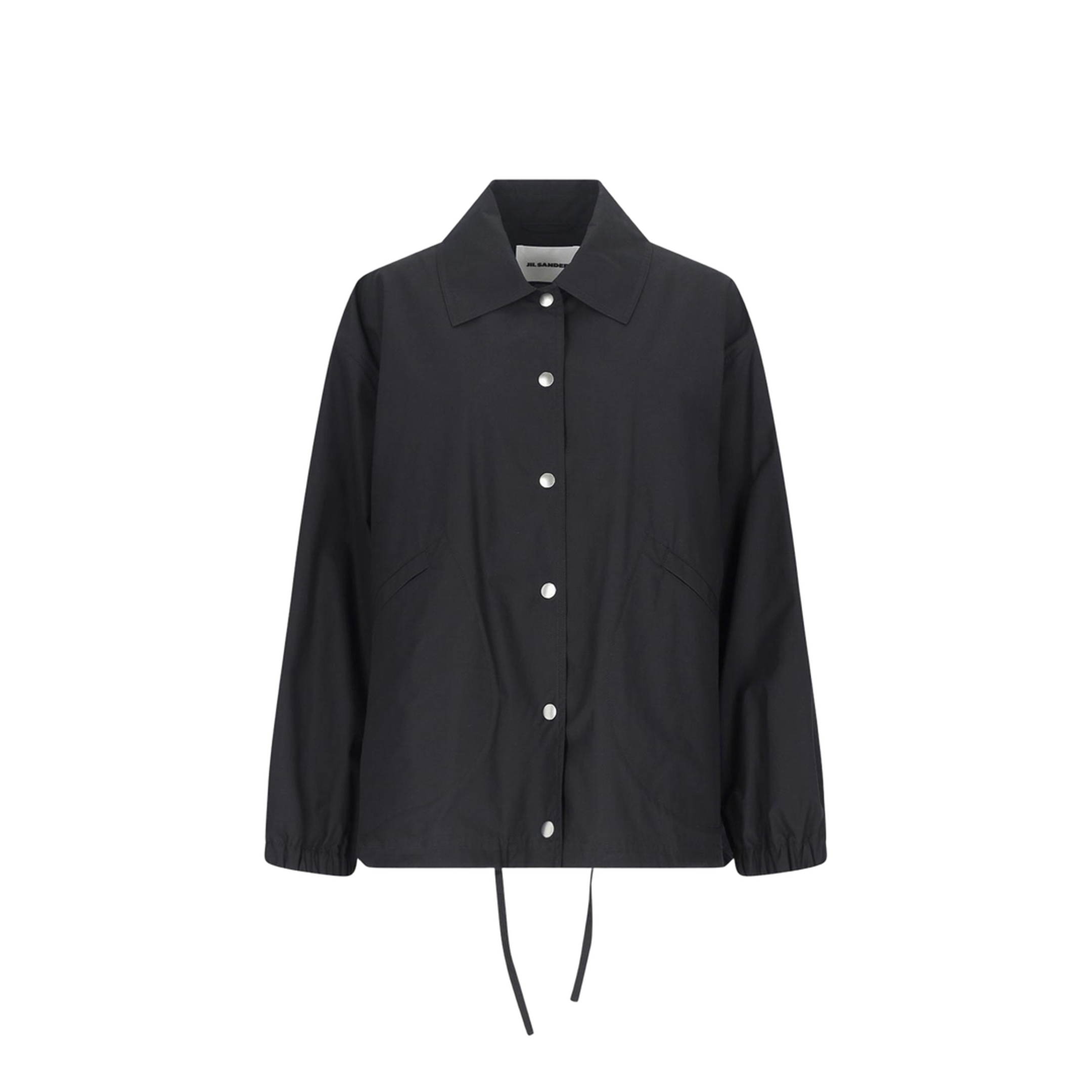 Single-breasted Logo Jacket - Black