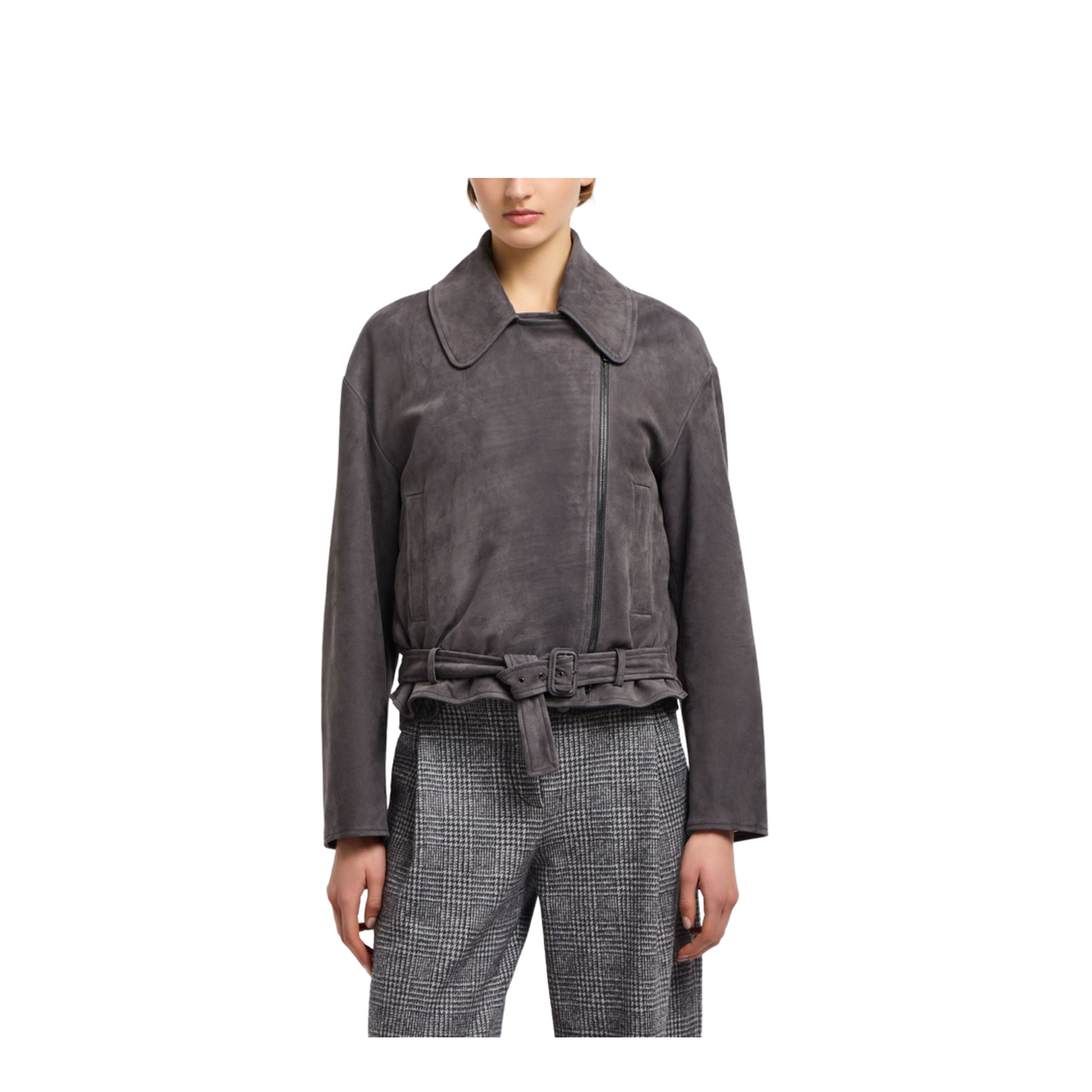 Icon Nubuck Calf Leather Biker Jacket