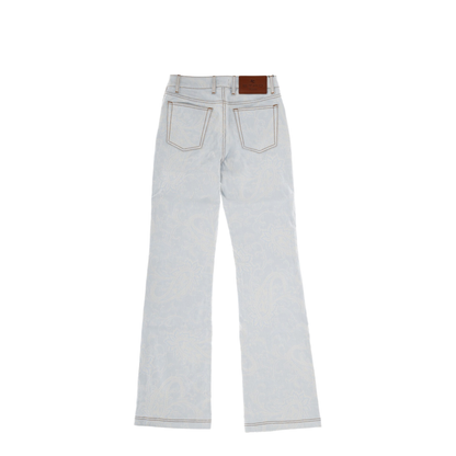 JEANS WITH PAISLEY PATTERN