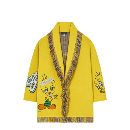 MAYFEYR - Alanui - Hula Tweety Cardigan Yellow Multicolor - LWHB064E26KNI0221840