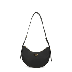 Arqué Calf Leather Shoulder Bag - Black