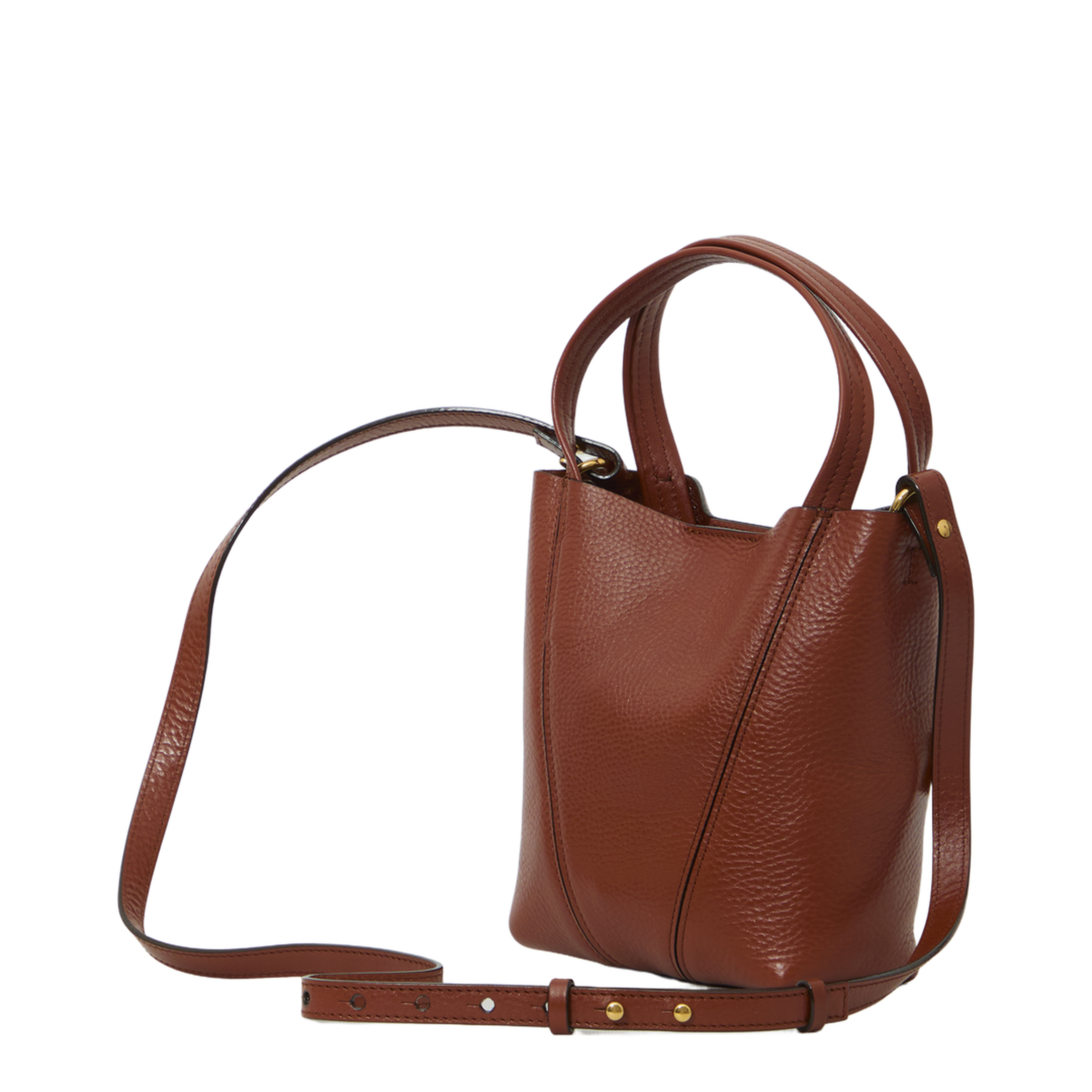 Spin Small Cowhide Tote - Blushy Brown