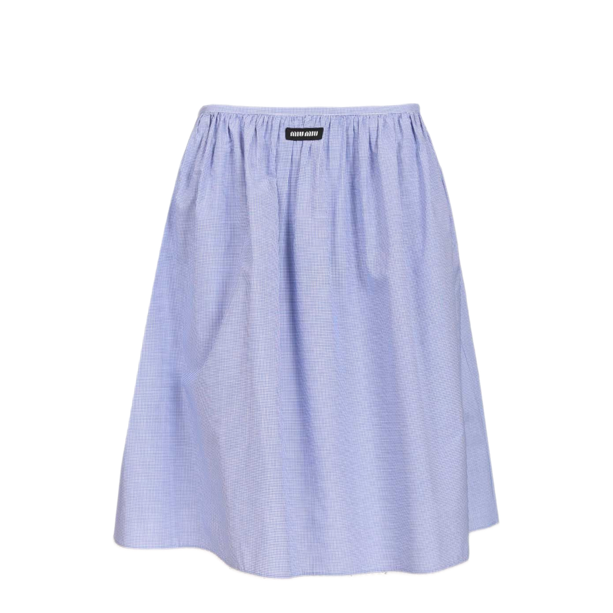 MAYFEYR - Miu Miu - Mini Checkered Poplin Skirt - MG2425SOOO187GF0AZ1