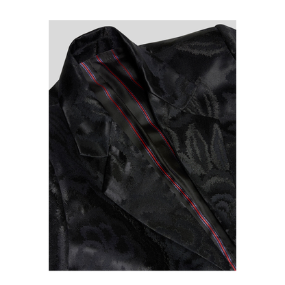 Jacquard Knot Fringes Jacket