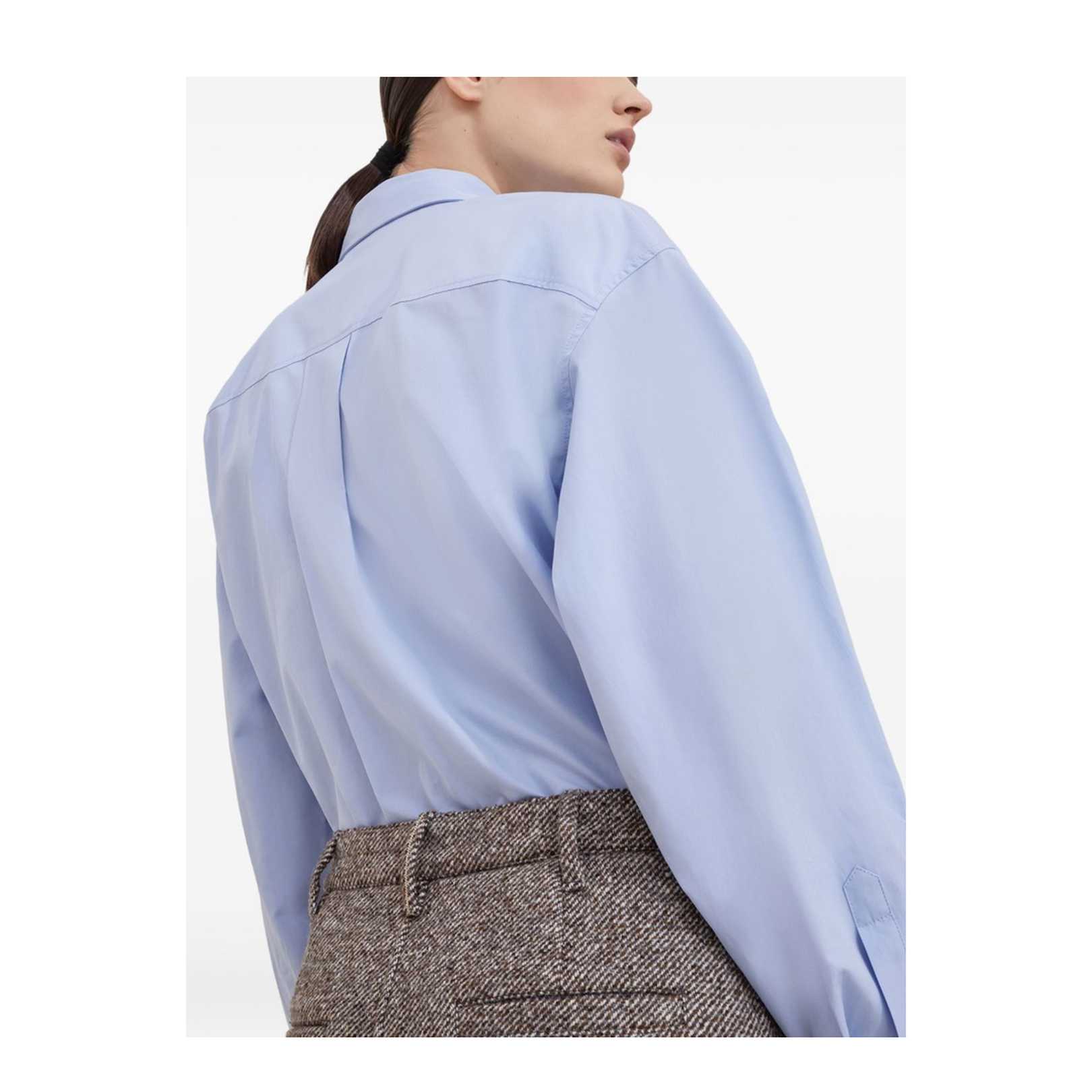 Wool Blend Pencil Skirt