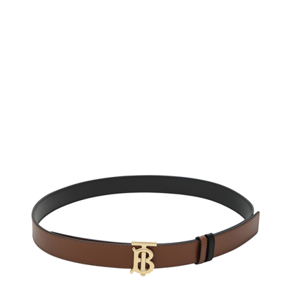 MAYFEYR - Burberry - Reversible Tb Leather Belt In Black And Tan - 8071834129991A1189