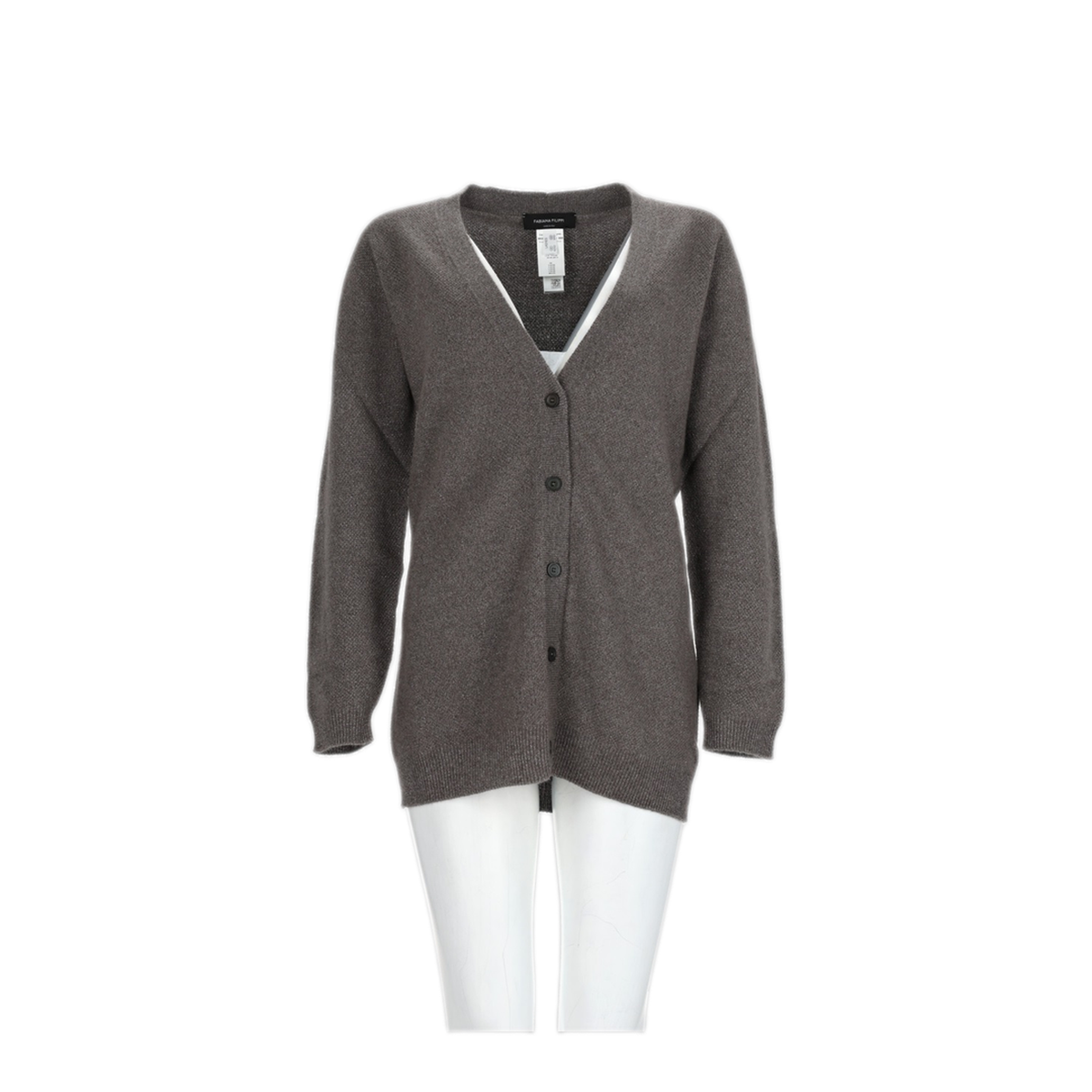 MAYFEYR - Fabiana Filippi - Brown Wool Viscose Silk Cashmere Sweater - MAD226F453M3331276