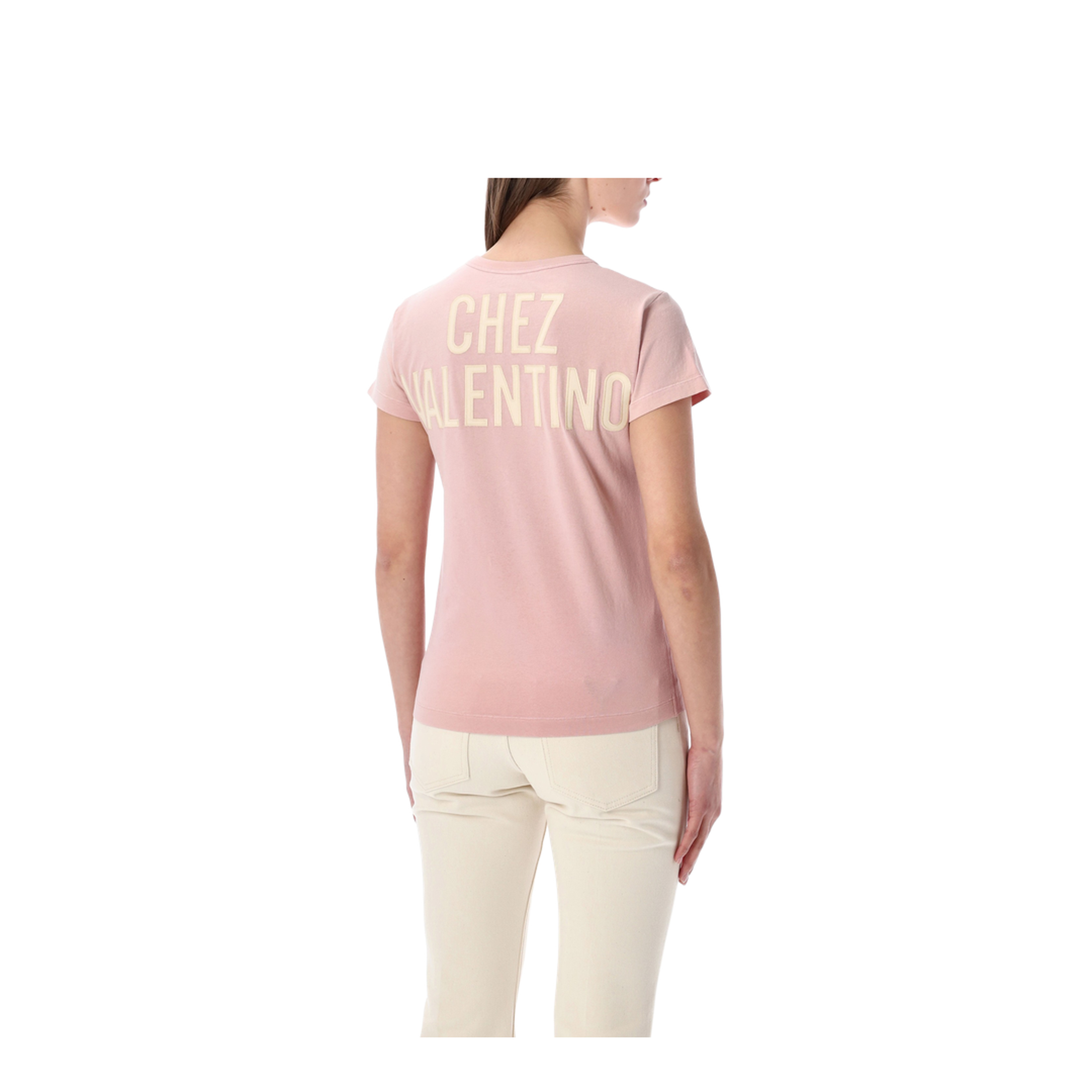 Printed Cotton T-Shirt Pink