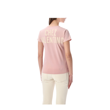 Printed Cotton T-Shirt Pink