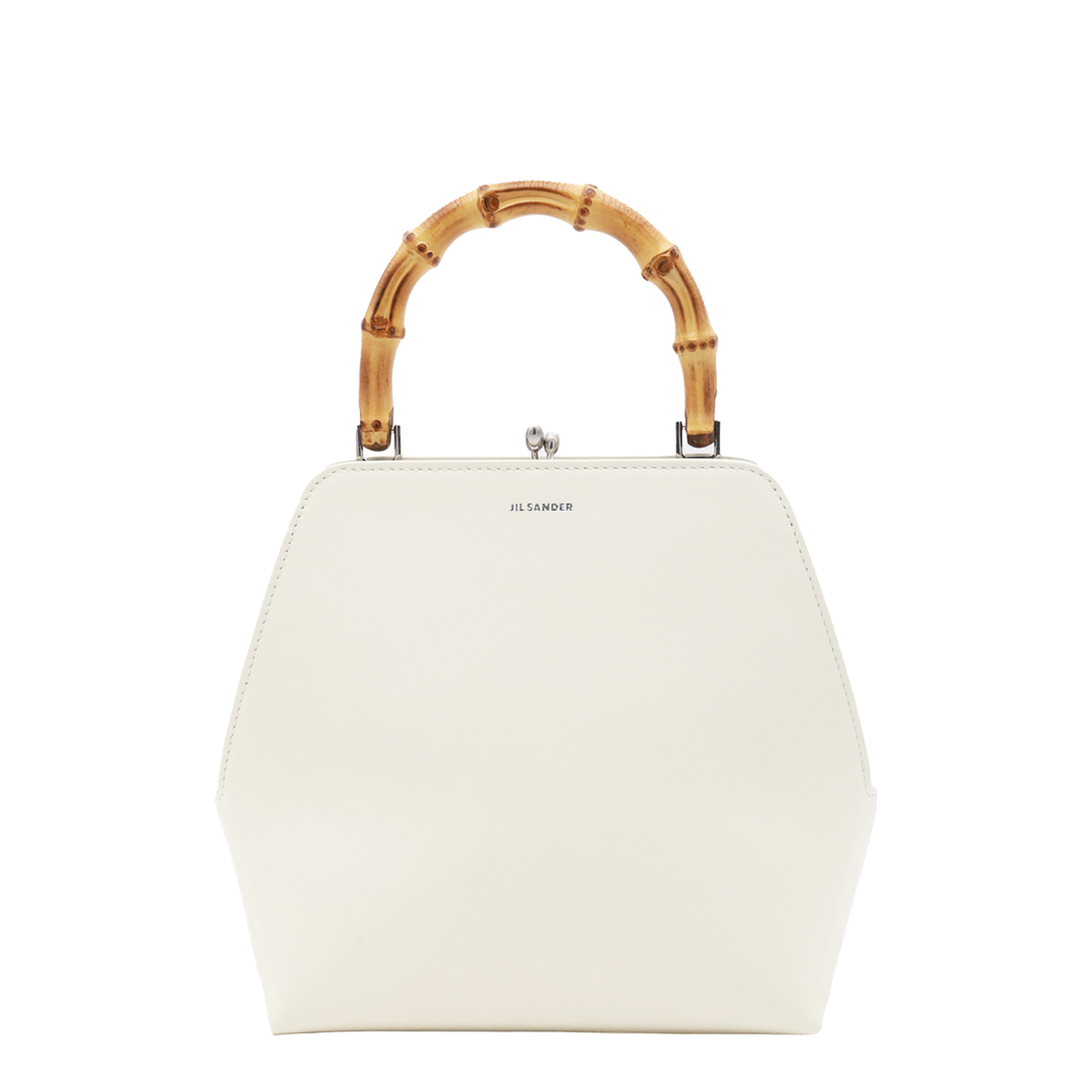 White Leather Goji Handbag