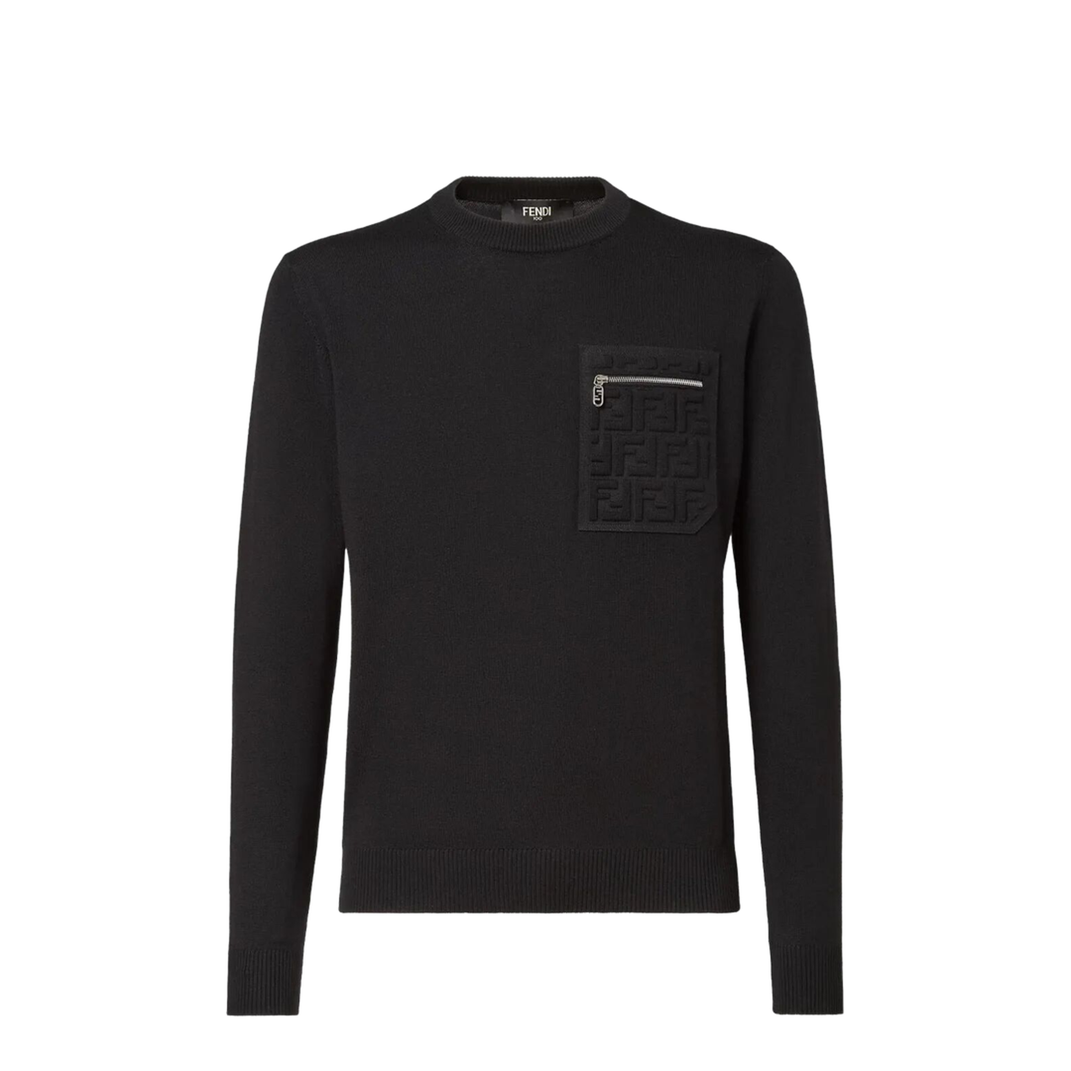 MAYFEYR - Fendi - Breast Pocket Wool Pullover - FZE035ATMO