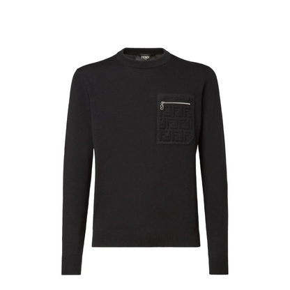 MAYFEYR - Fendi - Breast Pocket Wool Pullover - FZE035ATMO