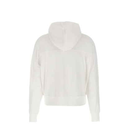 Techno Cotton Piqué Hooded Sweatshirt with Logo