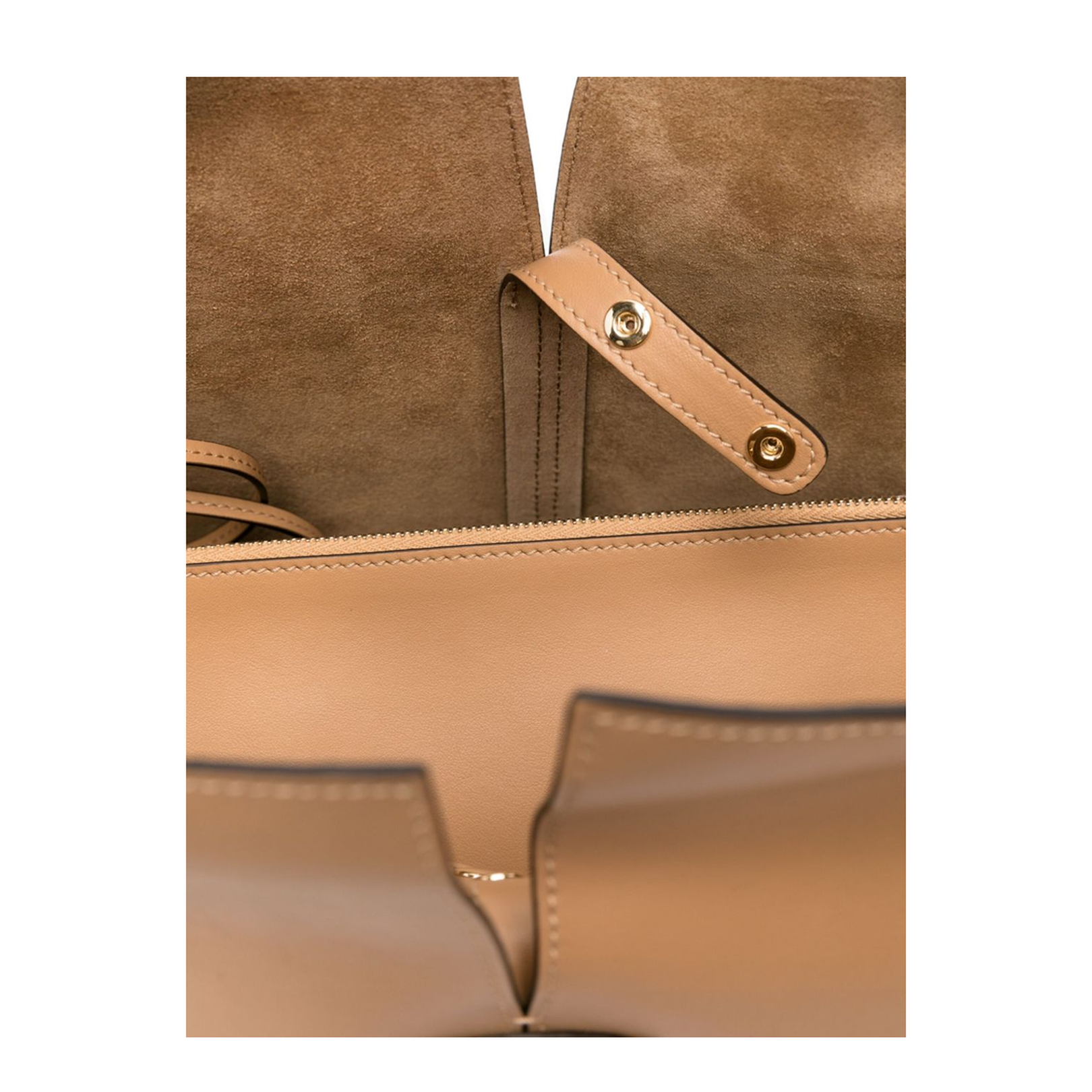 Light Brown Calf Leather Top Handle Bag