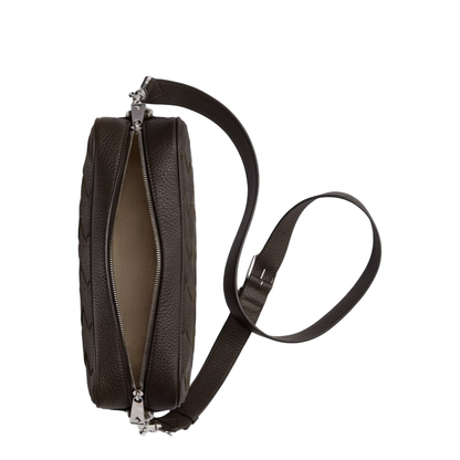 Intrecciato Leather Camera Bags - Brown
