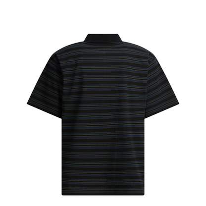 MAYFEYR - Sacai - Striped Buttonless Polo Shirt - 26-03984M005