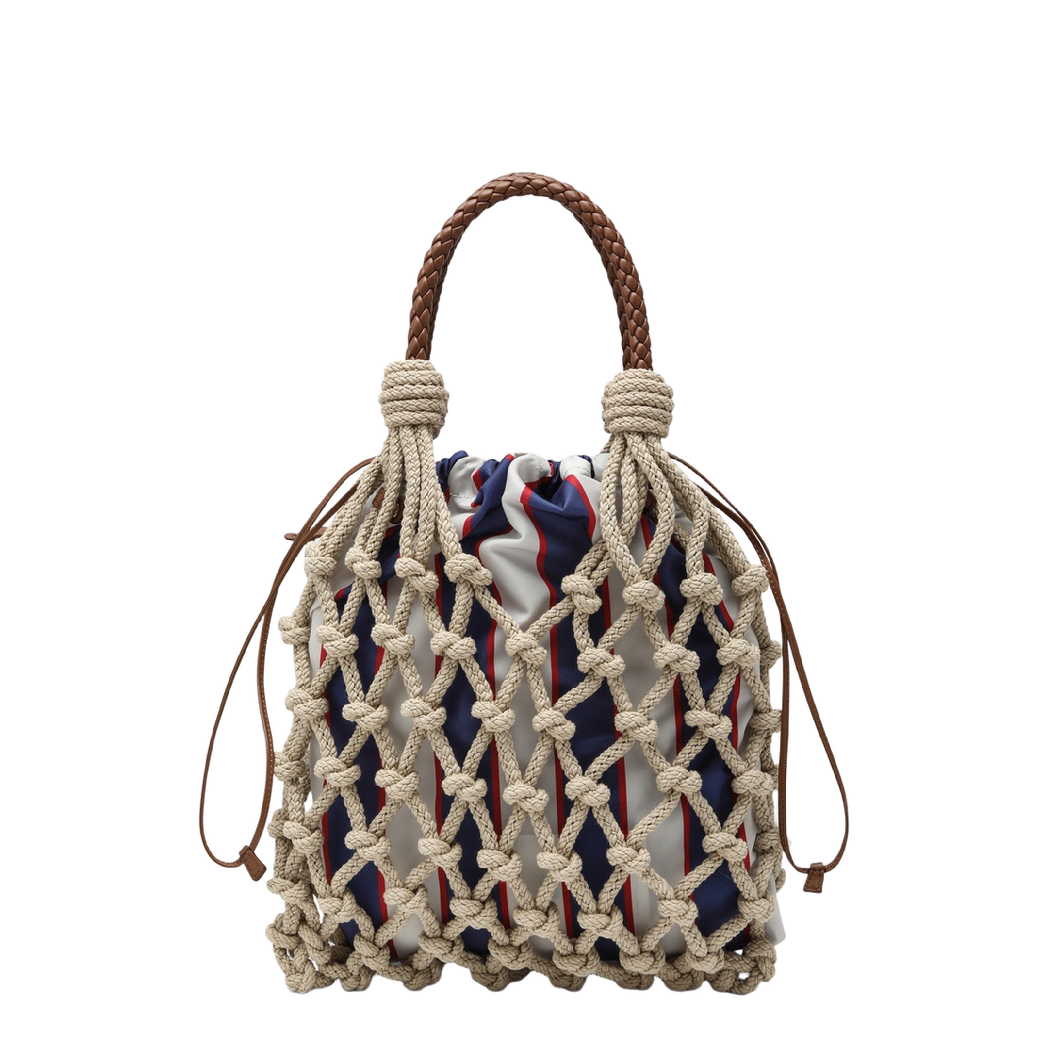 Woven Leather Handbag