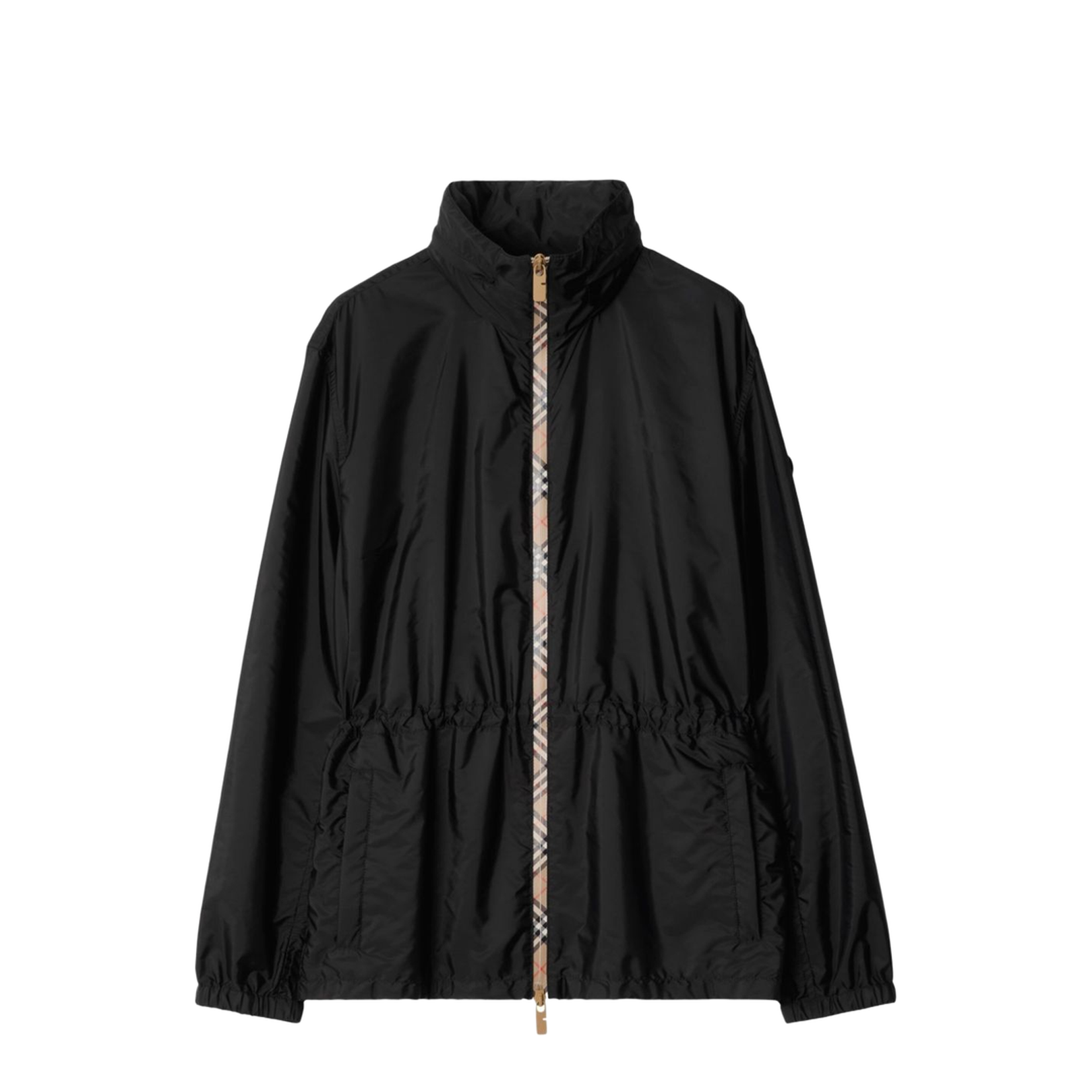 Check Motif Nylon Jacket