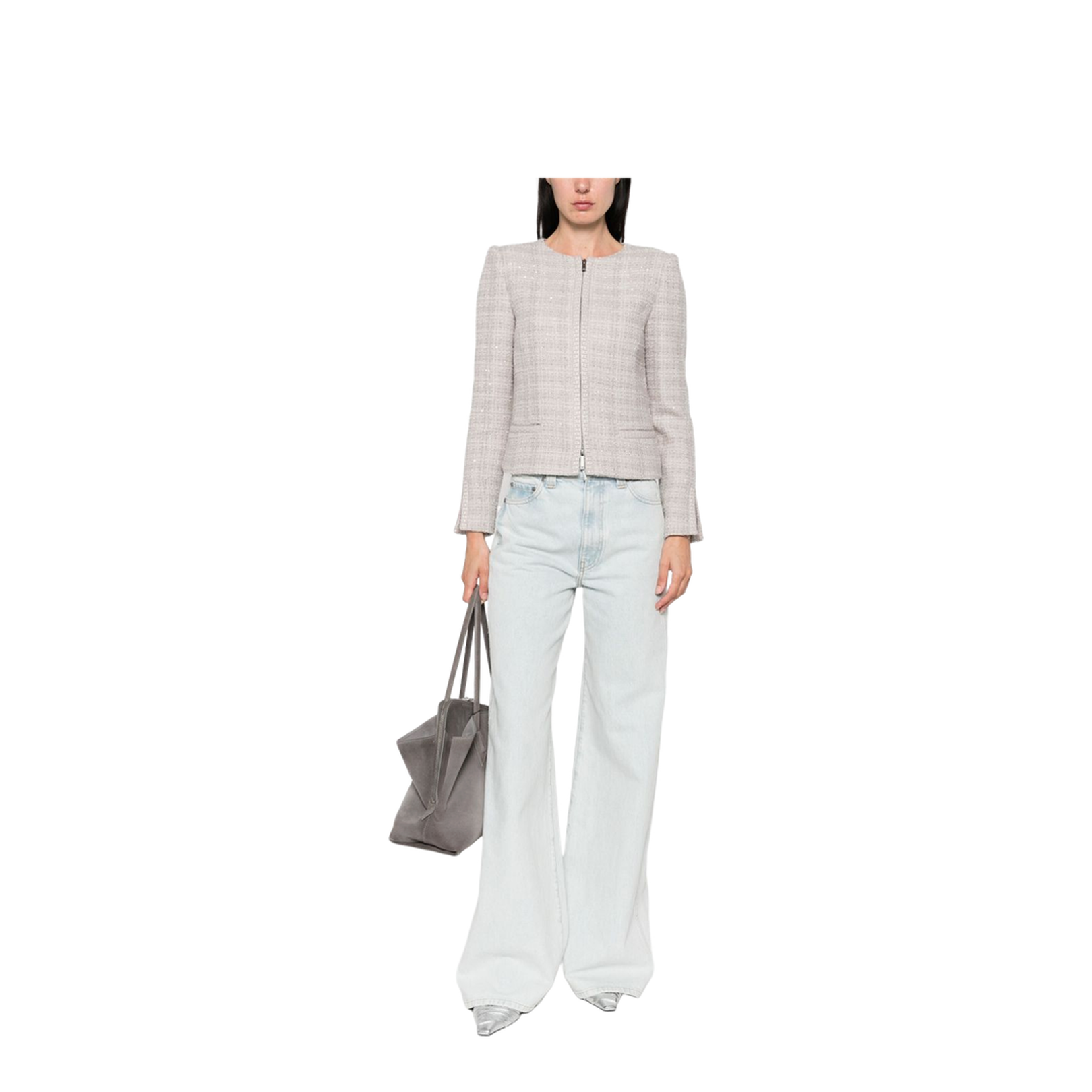 Wool Blend Blazer Jacket