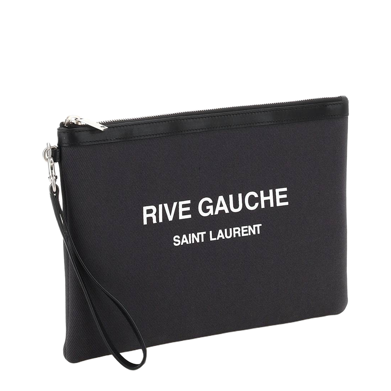 Charcoal Canvas Rive Gauche Clutch