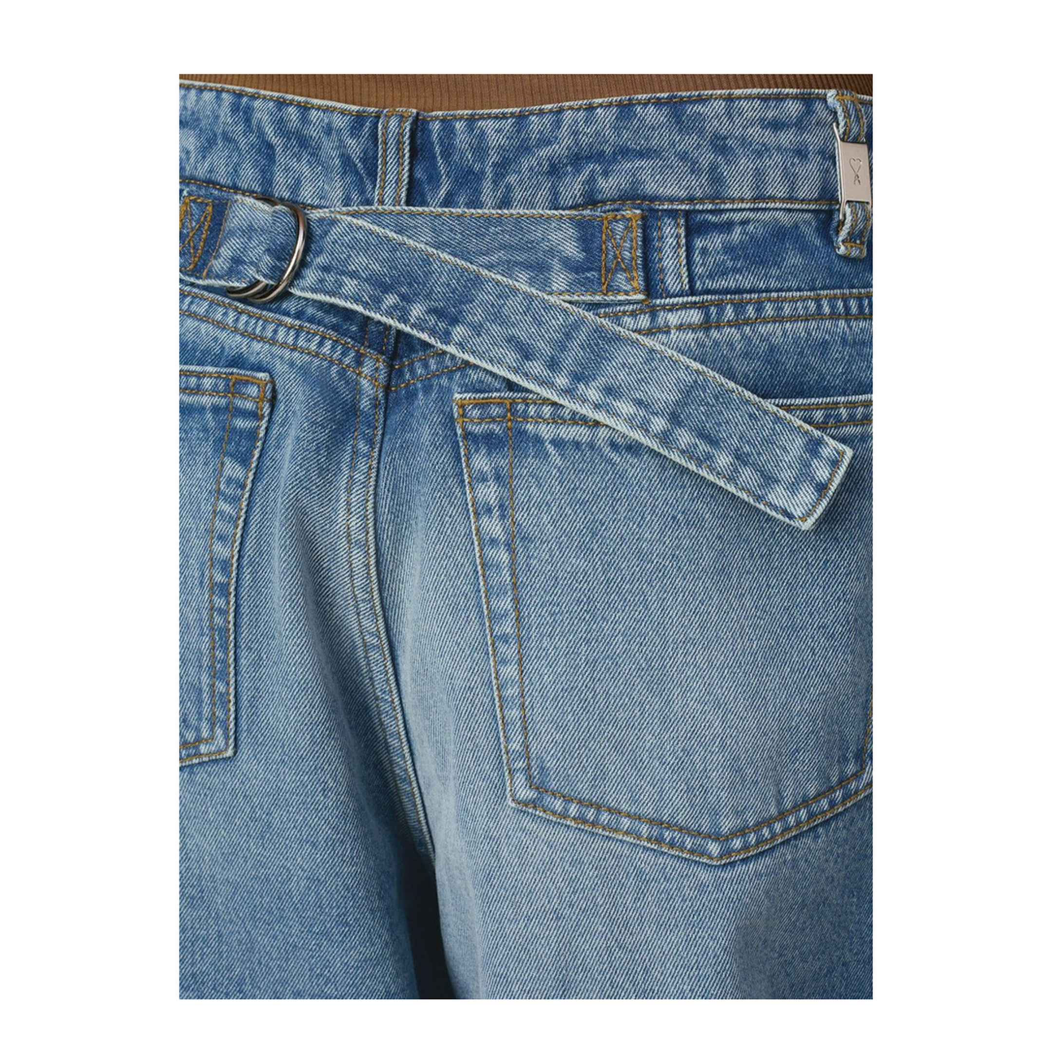 Wide-Leg Denim Jeans