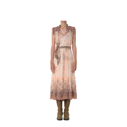 Alchemy Flutter Dress - Pink