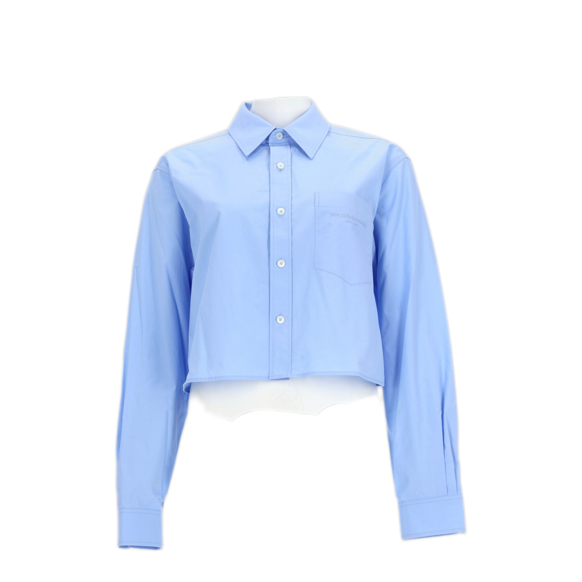 MAYFEYR - Alexander Wang - Cropped Shirt With Logo - 1WC3261347459B