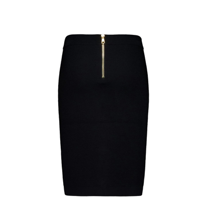 Black Tweed Pencil Skirt